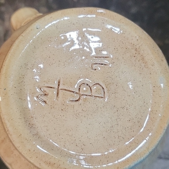 VINTAGE Ceramic Water Pitcher, Cream, and Floral - Picture 6 of 7